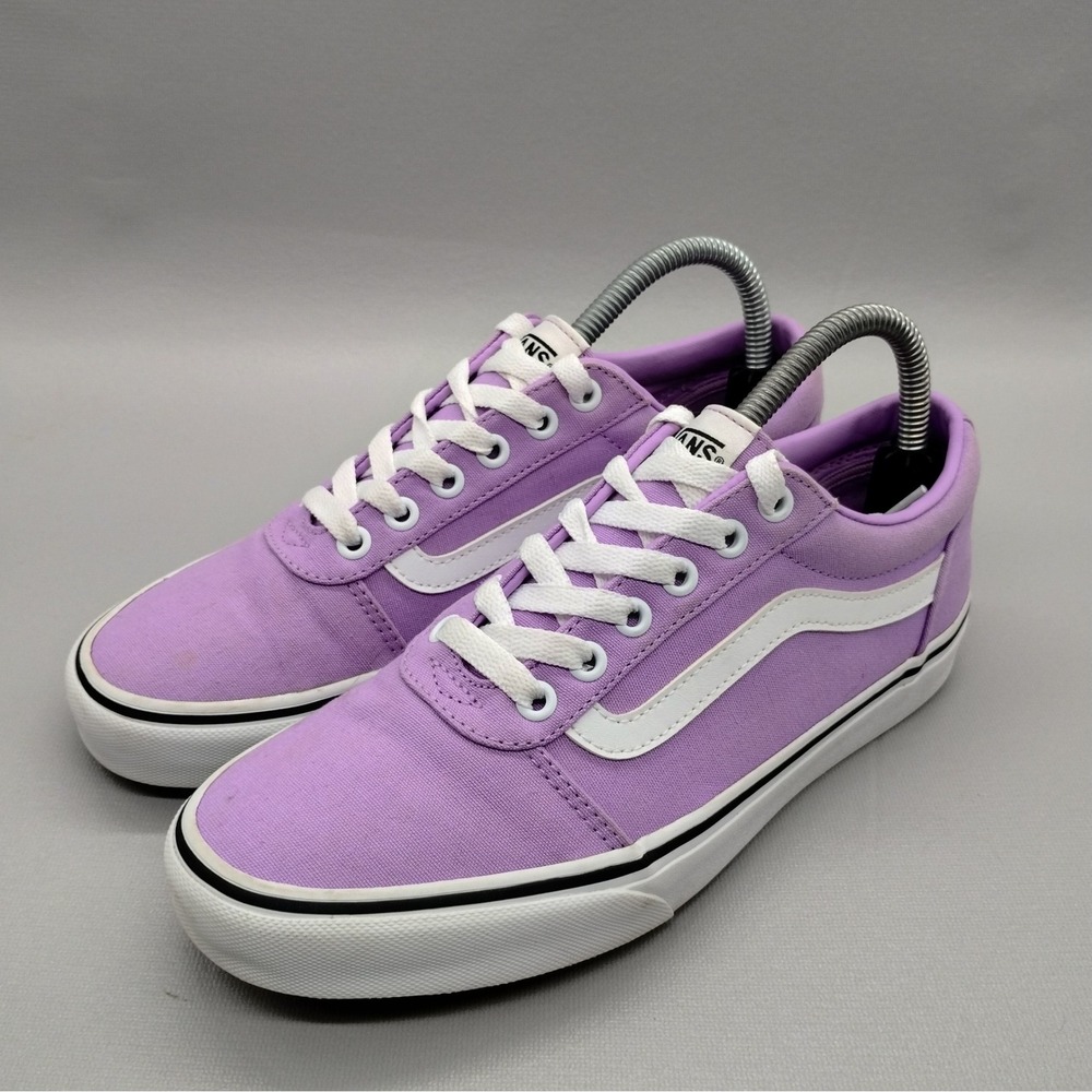 Vans Ward Low Top Lavender Purple Canvas Skate Sneakers Womens Size 8.5 Casual - Picture 3 of 9